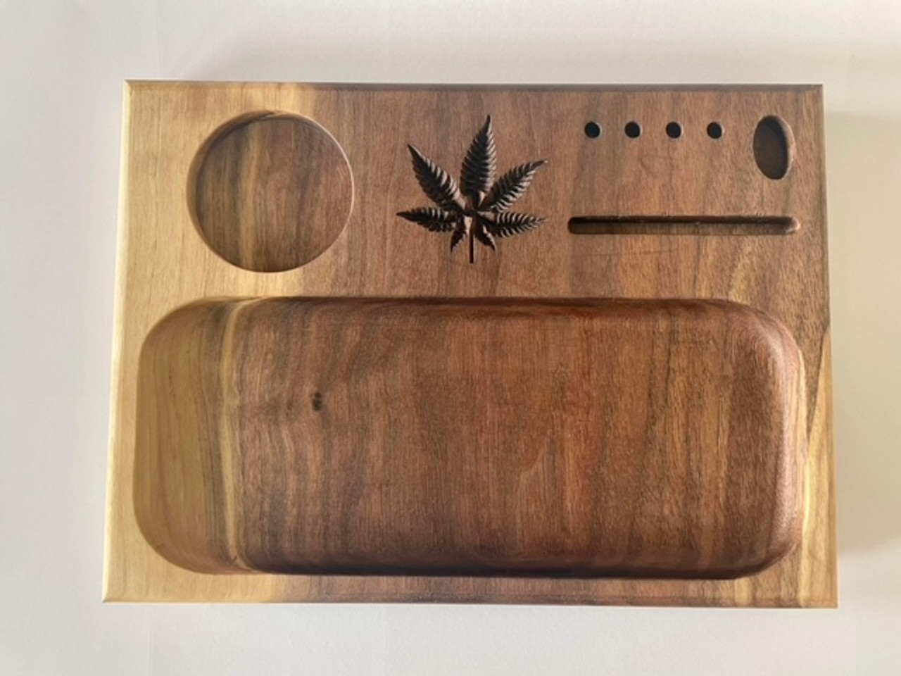 8x11 Walnut Rolling Tray